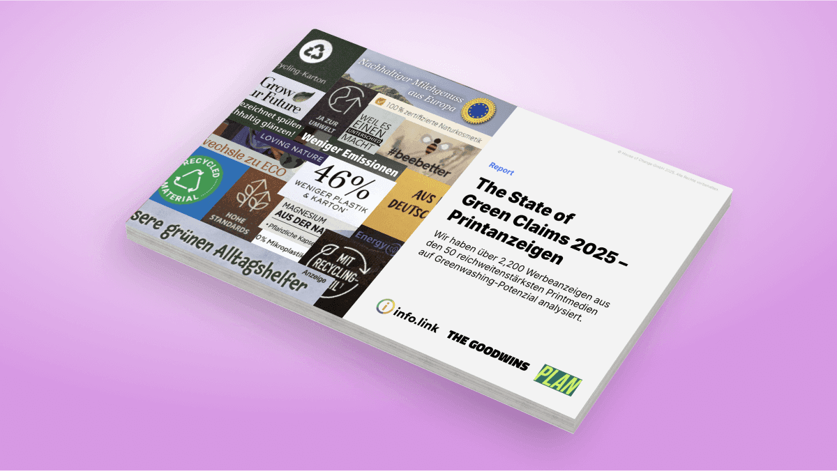 The State of Green Claims 2025 Report: More than half of Green Claims in print ads would soon be non-compliant