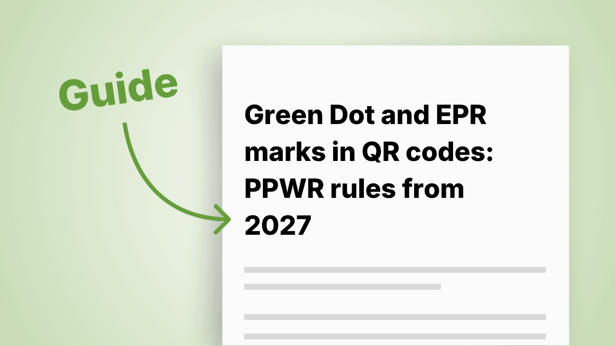 Green Dot and EPR Marks in QR Codes: PPWR Rules from 2027