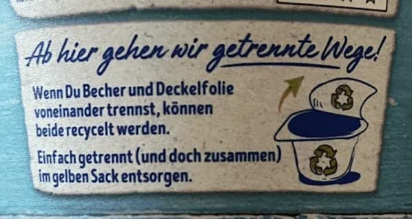 Recycling Label Example