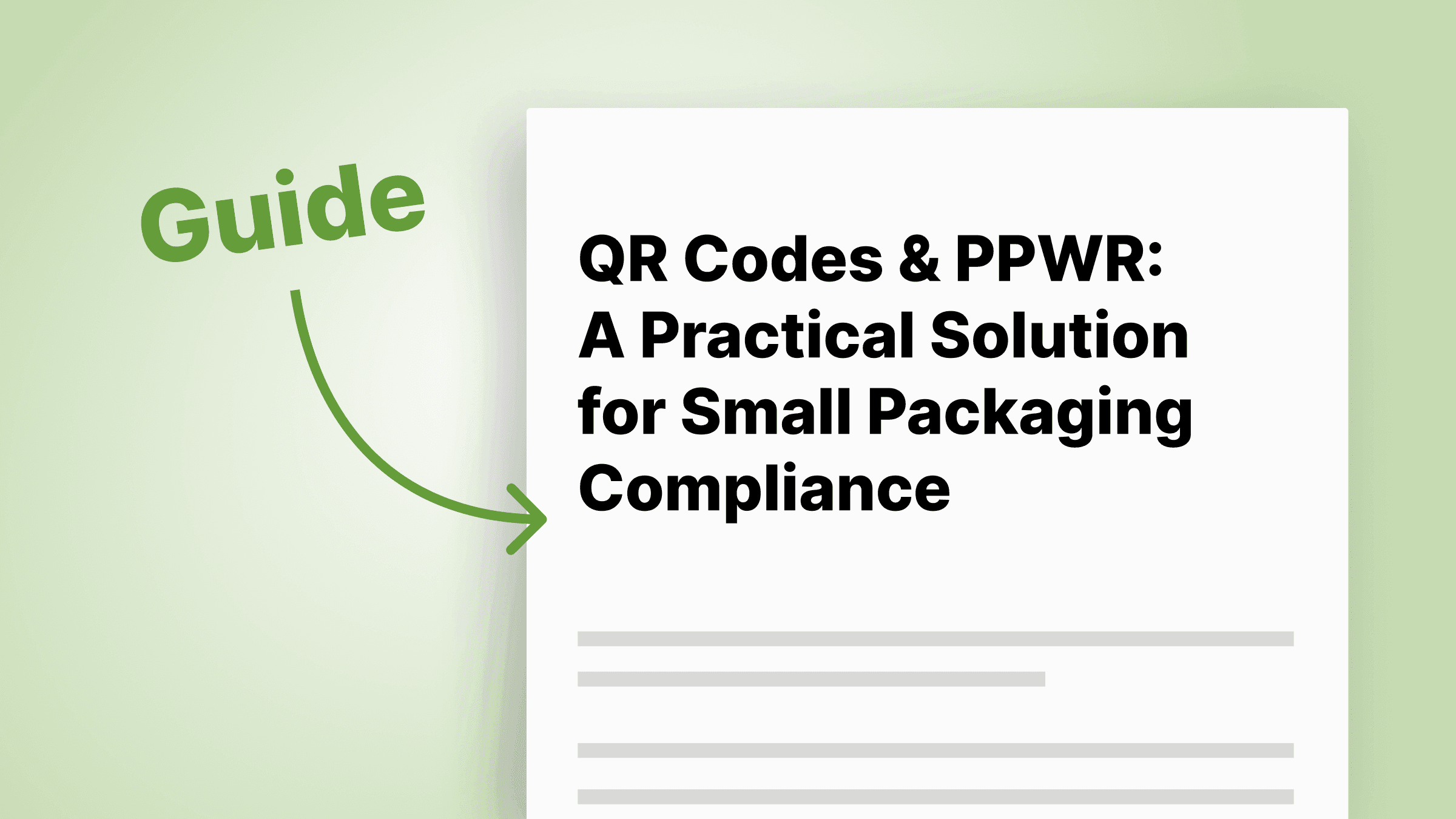 QR Codes and PPWR - Small Packaging Compliance